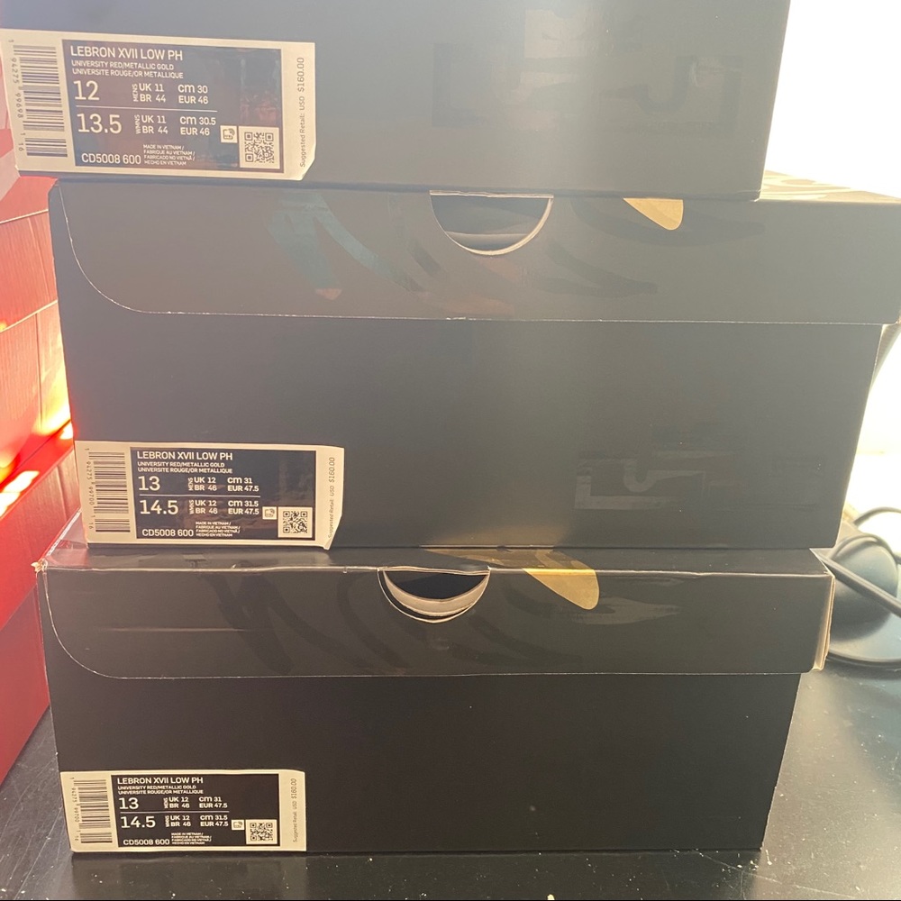 🆕 Nike Titan x LeBron 17 Low Red 'Agimat' - M13 - Picture 9 of 10